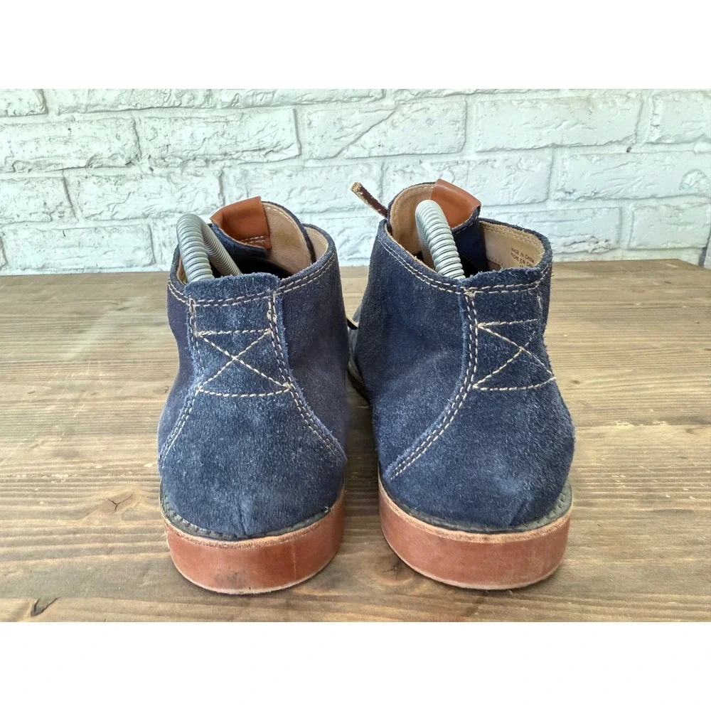 ALDO Mens Blue Suede Leather Lace‎ Up Ankle Chukka Boots EU Size 43/ US Size 10